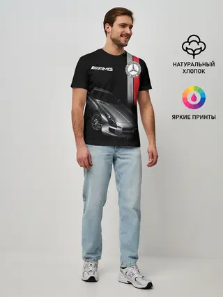 Мужская базовая футболка / MERCEDES BENZ AMG