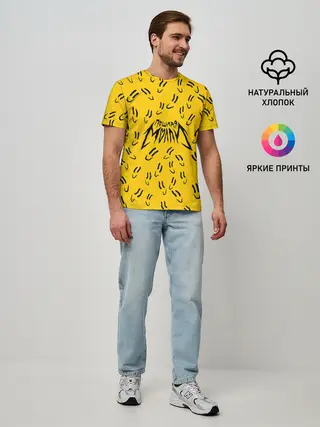 Мужская базовая футболка / Пошлая Молли Смайлики