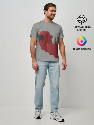 Мужская базовая футболка / Among Us - Human