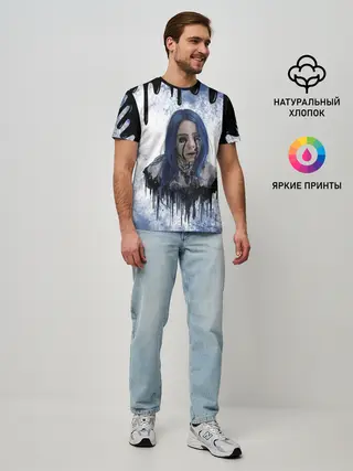 Мужская базовая футболка / BILLIE EILISH | БИЛЛИ АЙЛИШ