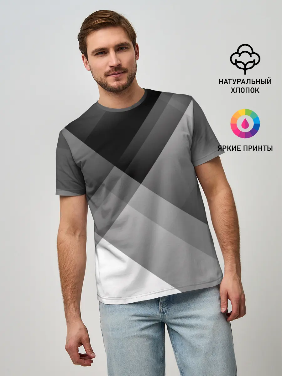 Мужская базовая футболка / Геометрия