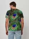 Мужская базовая футболка / Перья павлина #1