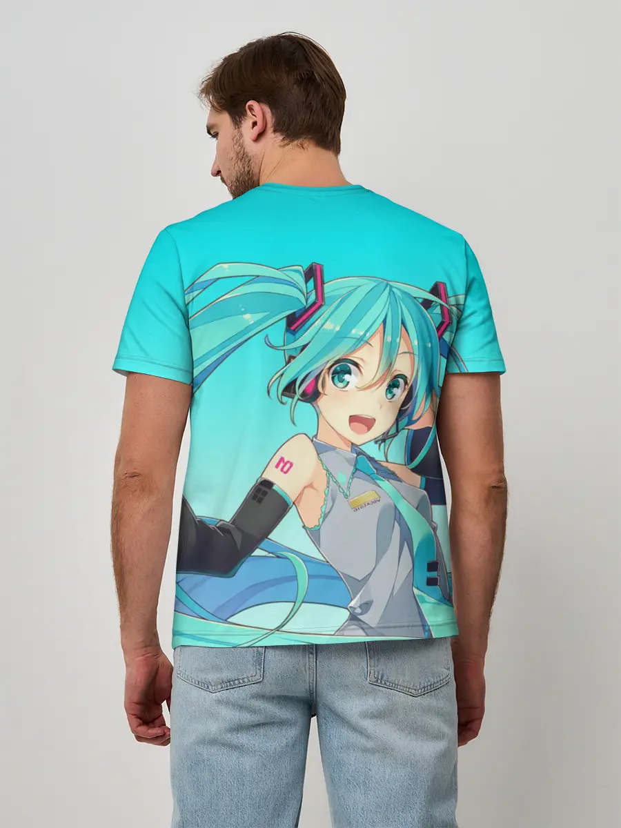 Мужская базовая футболка / Hatsune Miku / Мику Хацунэ