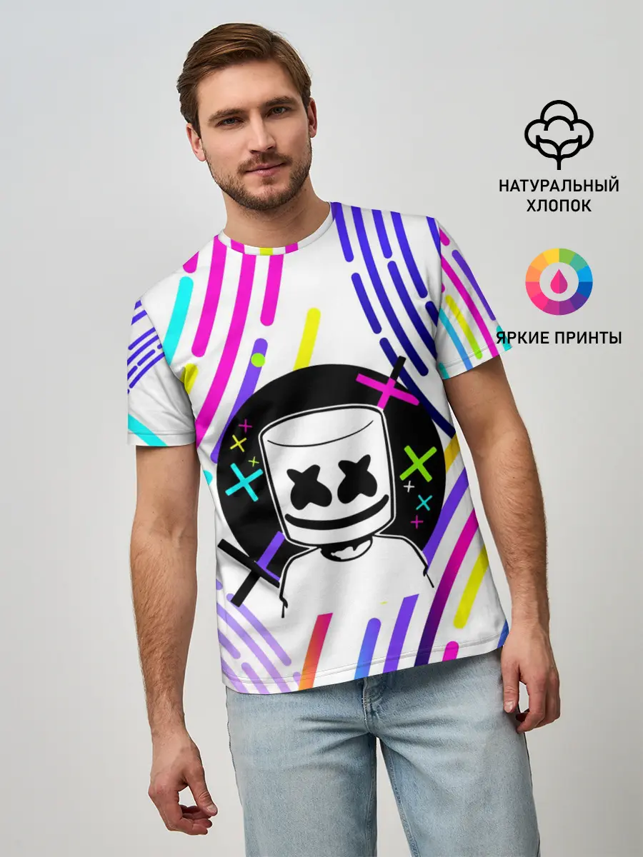 Мужская базовая футболка / MARSHMELLO