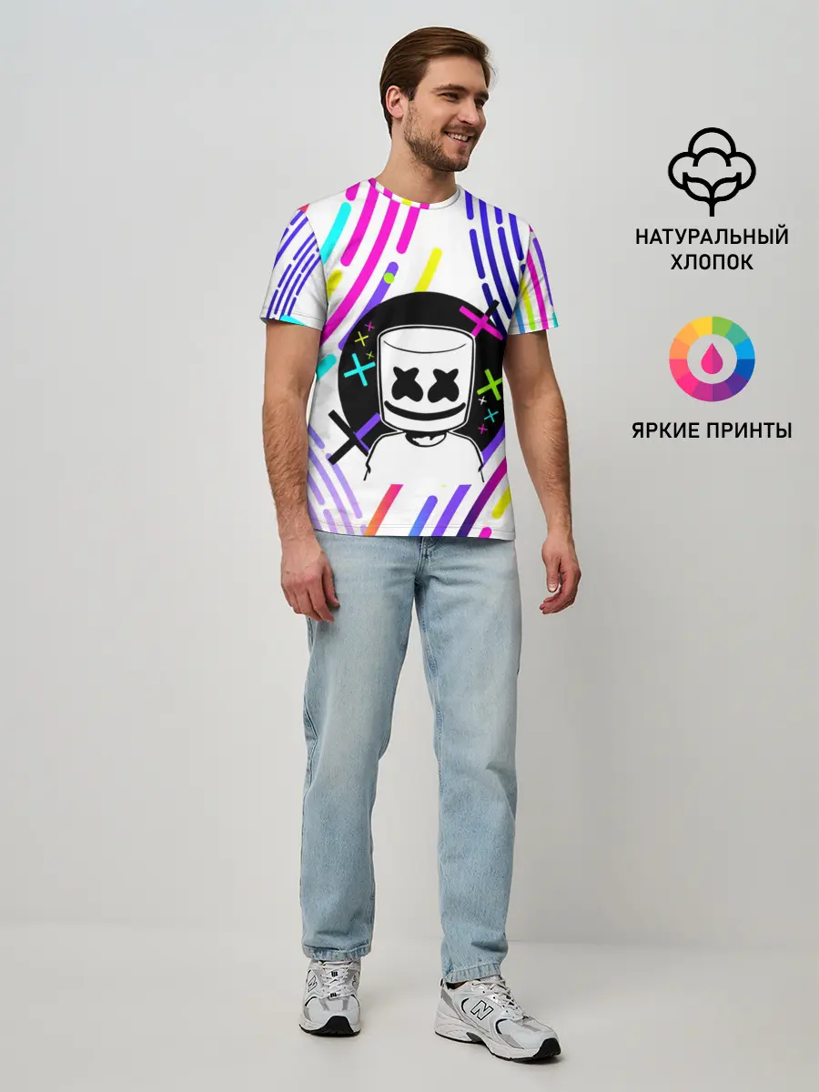 Мужская базовая футболка / MARSHMELLO