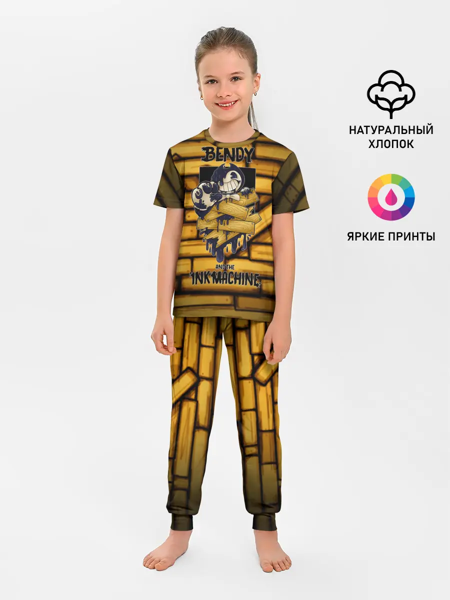 Детская пижама с брюками / Bendy and the ink machine