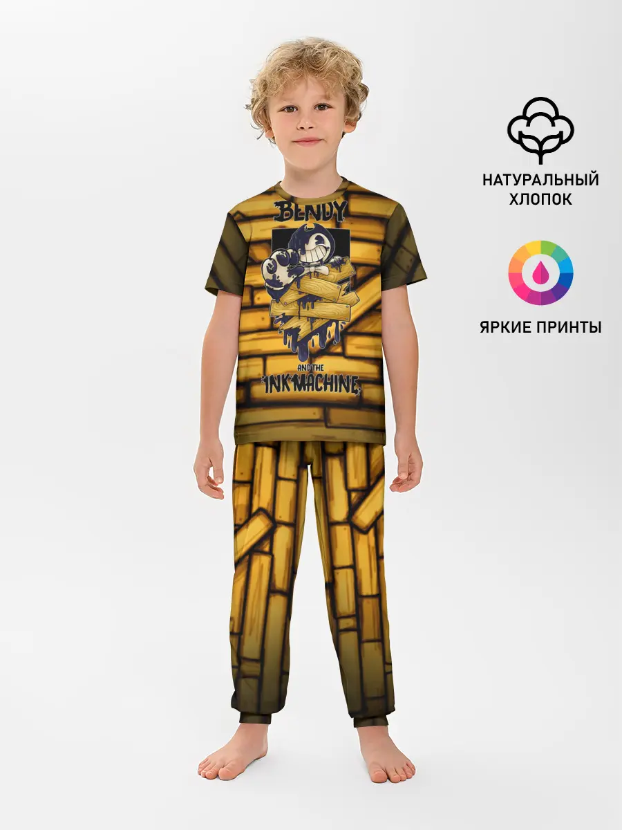 Детская пижама с брюками / Bendy and the ink machine