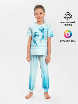 Детская пижама с брюками / Медузы