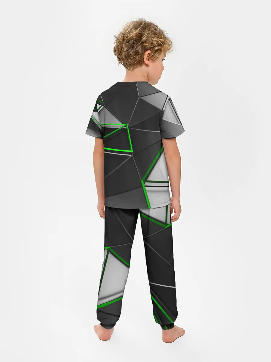 Детская пижама с брюками / 3D полигон