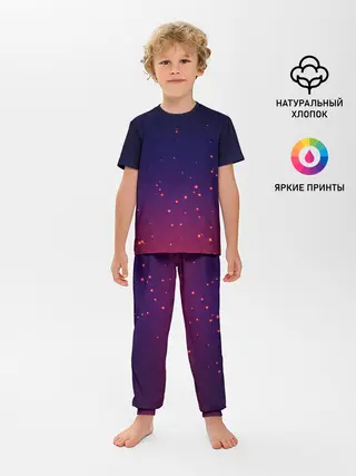 Детская пижама с брюками / Gradient background