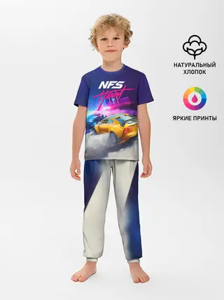 Детская пижама с брюками / NEED FOR SPEED - HEAT