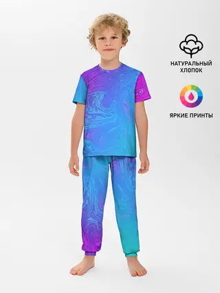 Детская пижама с брюками / BACKGROUND IN NEON