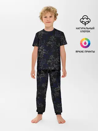 Детская пижама с брюками / Ночные кошечки