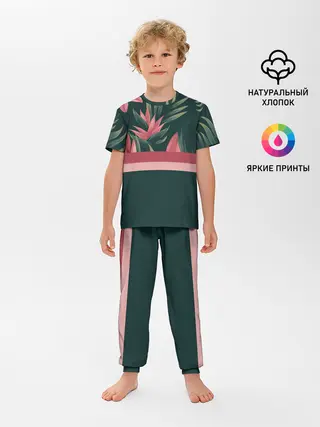 Детская пижама с брюками / Лилии