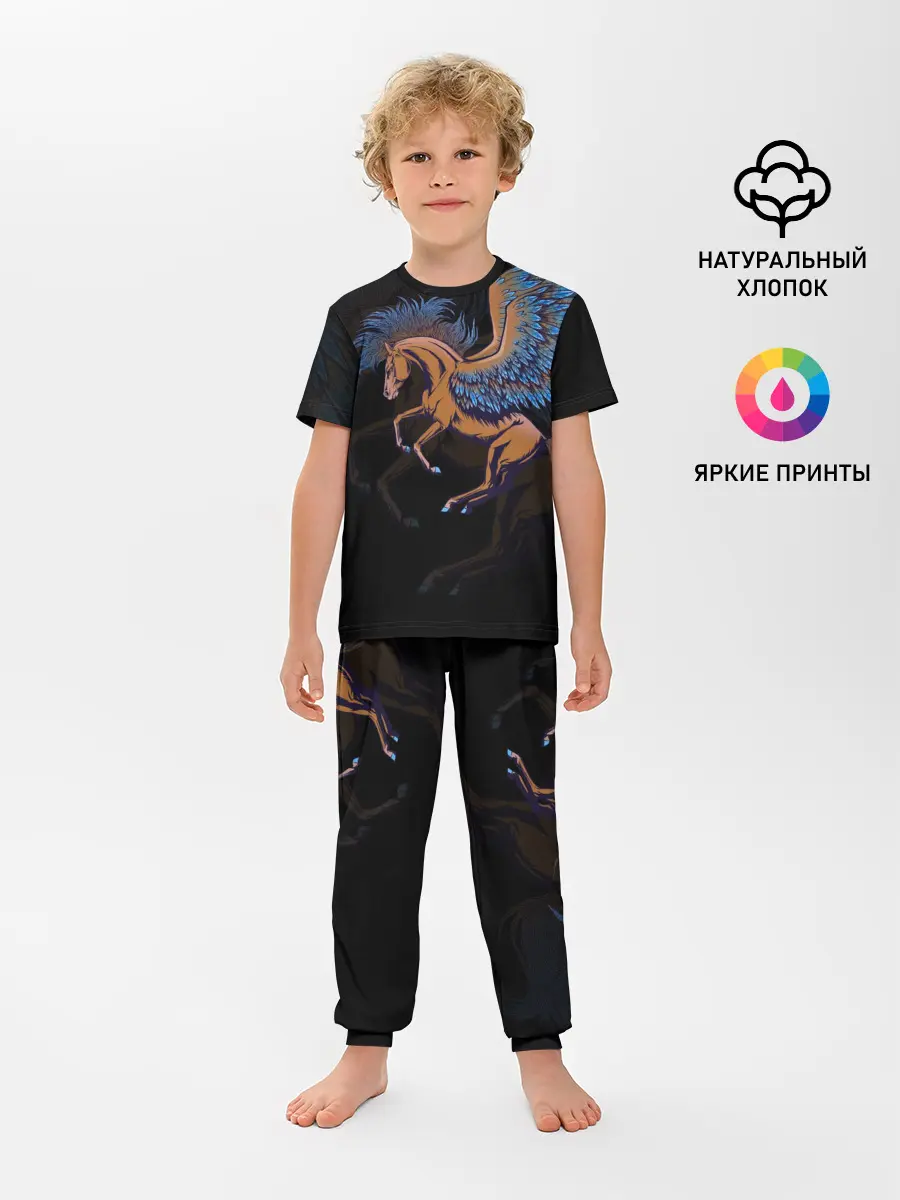 Детская пижама с брюками / Pegasus wings