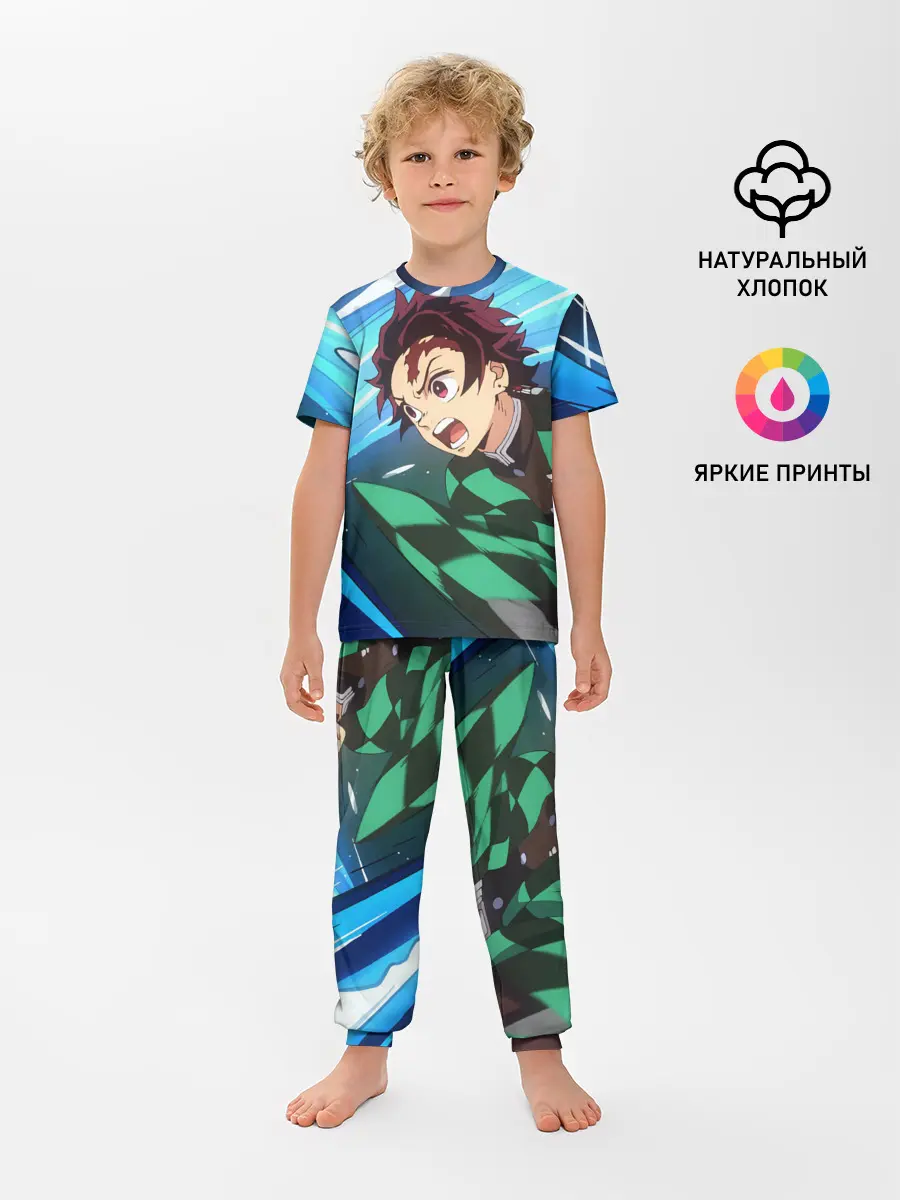 Детская пижама с брюками / Клинок рассекающий демонов