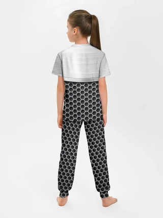 Детская пижама с брюками / Шевроле | Стальная решетка