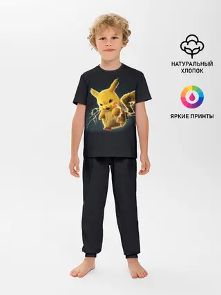 Детская пижама с брюками / Pikachu Pika Pika