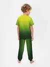 Детская пижама с брюками / Зелёная текстура