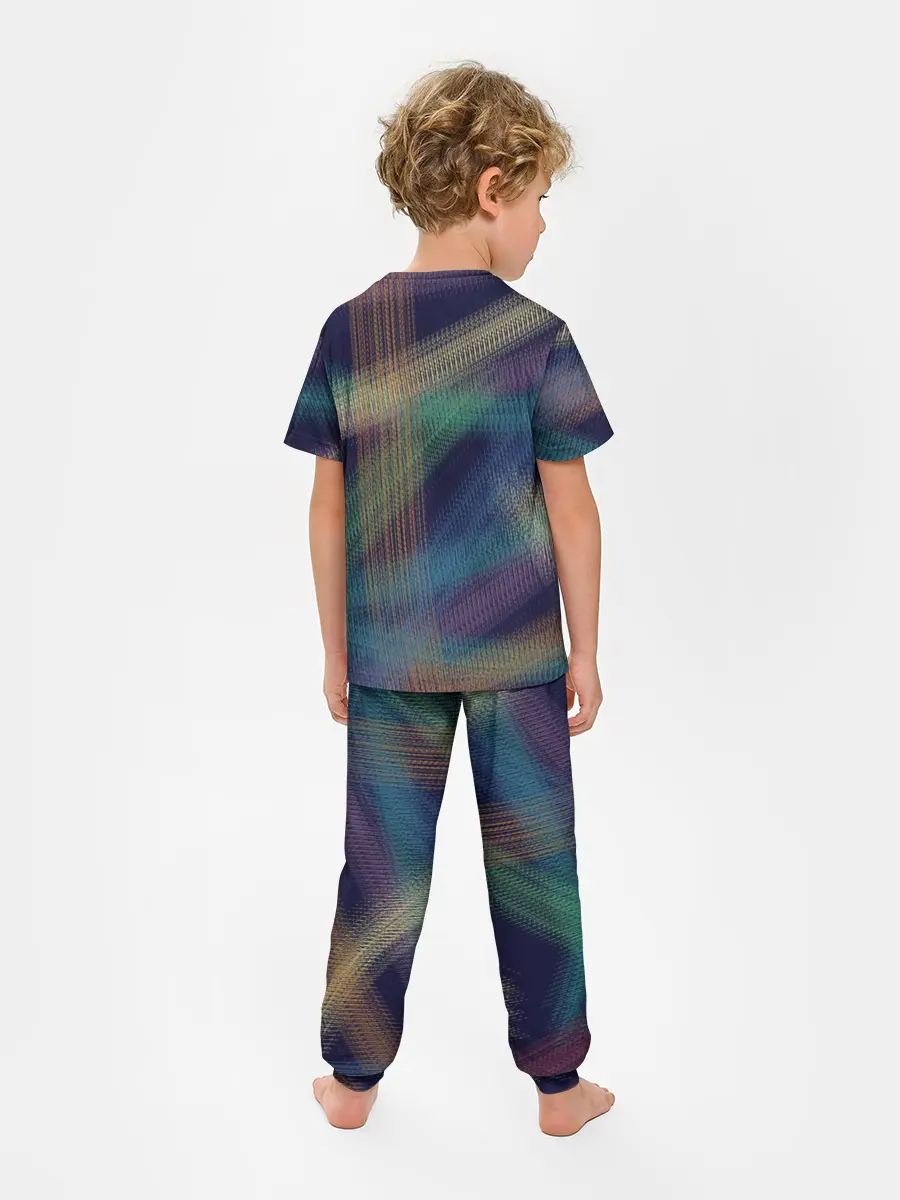 Детская пижама с брюками / разноцветная