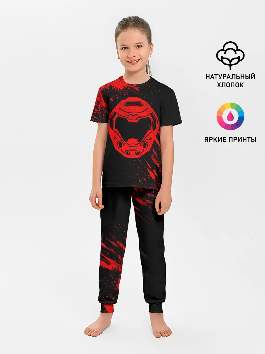Детская пижама с брюками / DOOM - Шлем