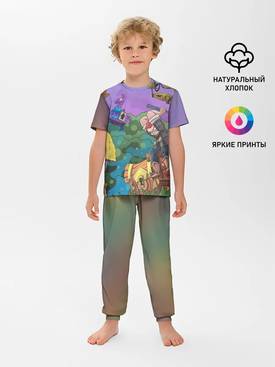 Детская пижама с брюками / Fortnite