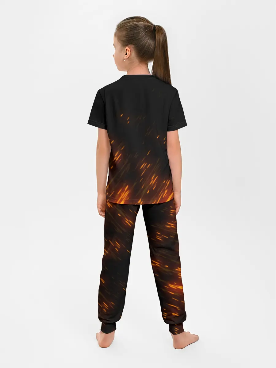 Детская пижама с брюками / Burning Kamado