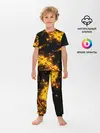 Детская пижама с брюками / БРЫЗГИ КРАСКИ NEON