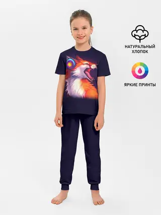 Детская пижама с брюками / Лиса