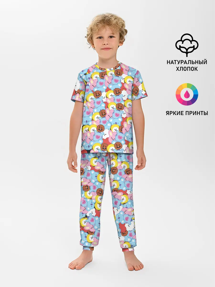 Детская пижама с брюками / BTS BT21 STICKERS