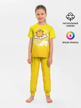Детская пижама с брюками / желток аниме