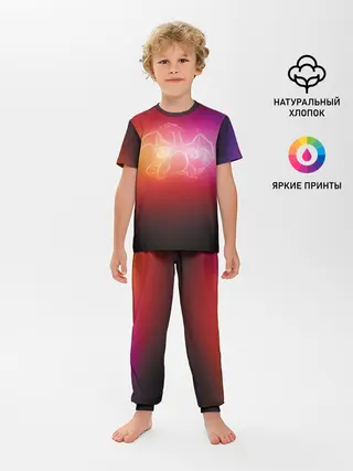 Детская пижама с брюками / Прозрачный Чаризард