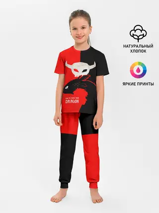 Детская пижама с брюками / ночная фурия