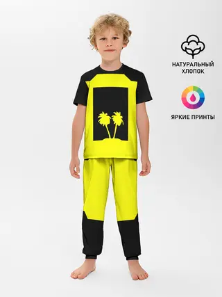 Детская пижама с брюками / Cyberpunk 2077 nightcity