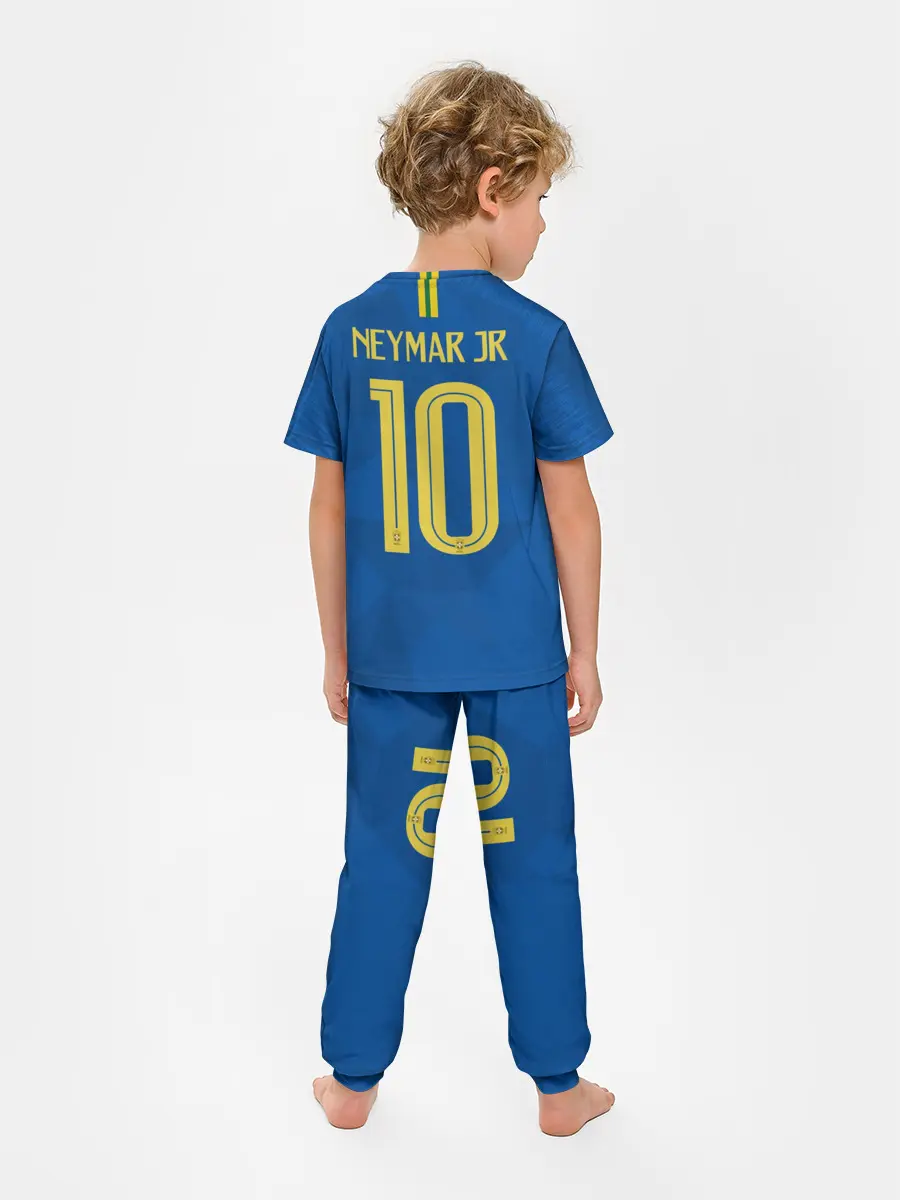Детская пижама с брюками / Неймар 2018 гостевая