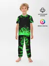 Детская пижама с брюками / GREEN FIRE | ОГОНЬ