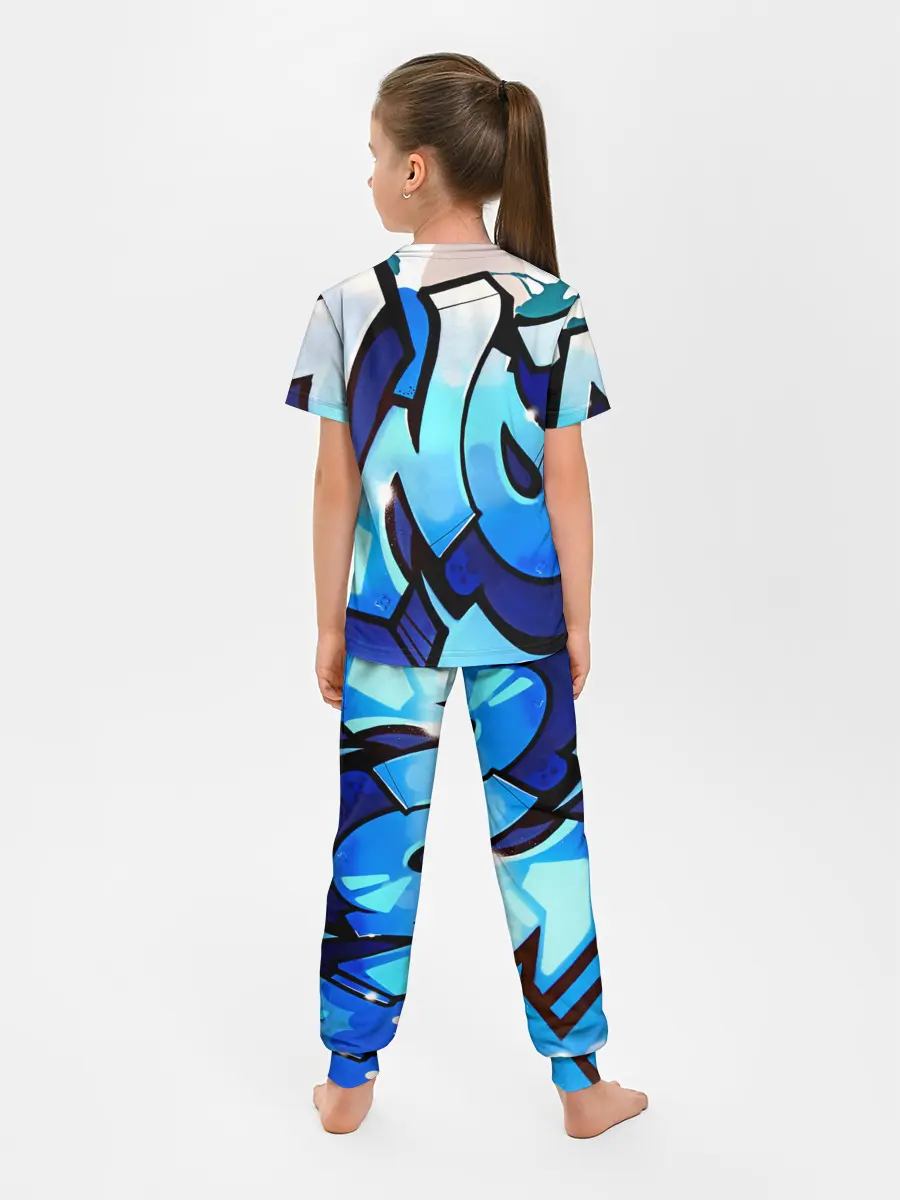 Детская пижама с брюками / wow graffiti