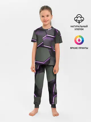Детская пижама с брюками / Neon light