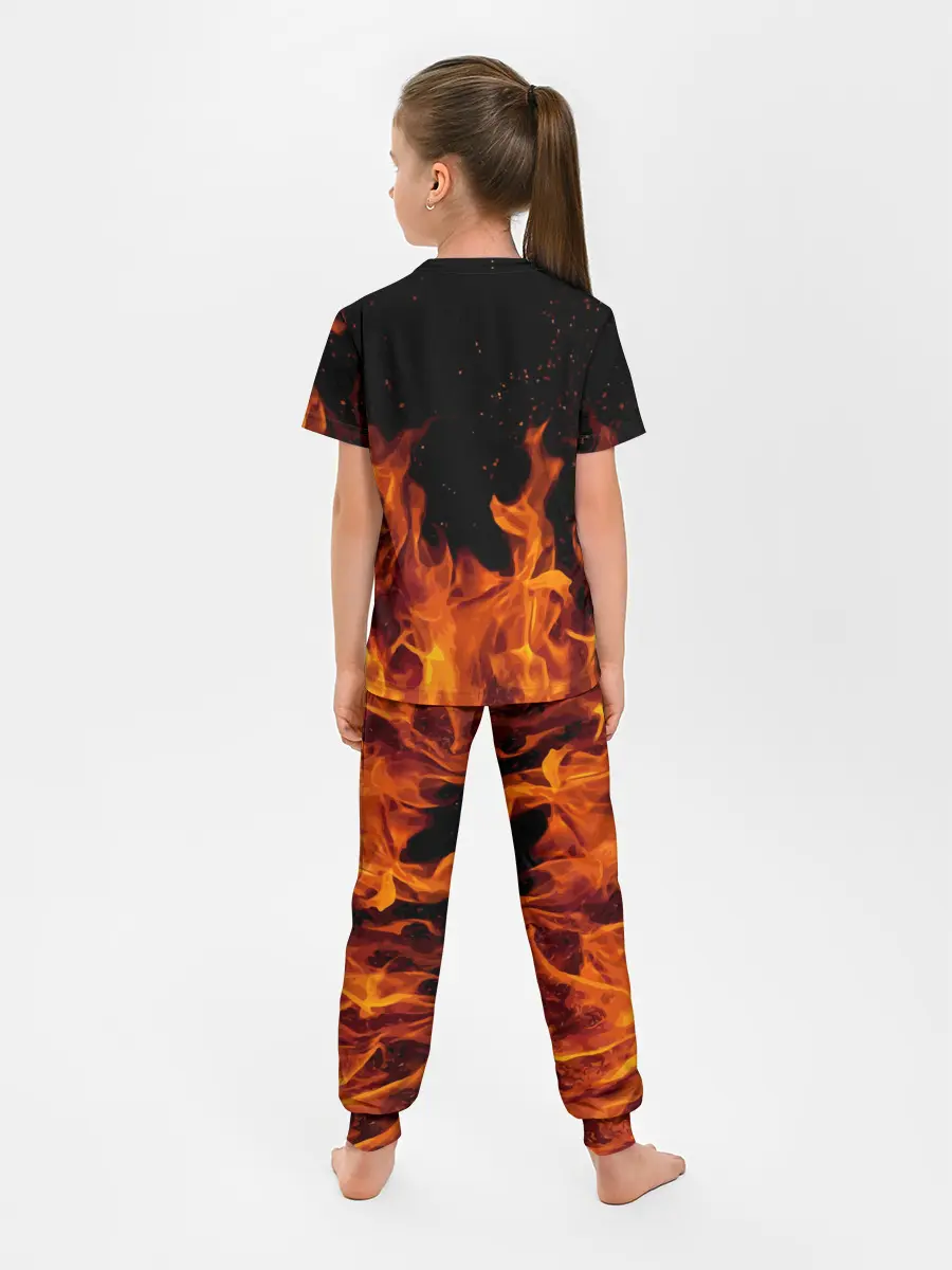 Детская пижама с брюками / ROBLOX FIRE | РОБЛОКС ОГОНЬ | ПОЖАРНЫЙ