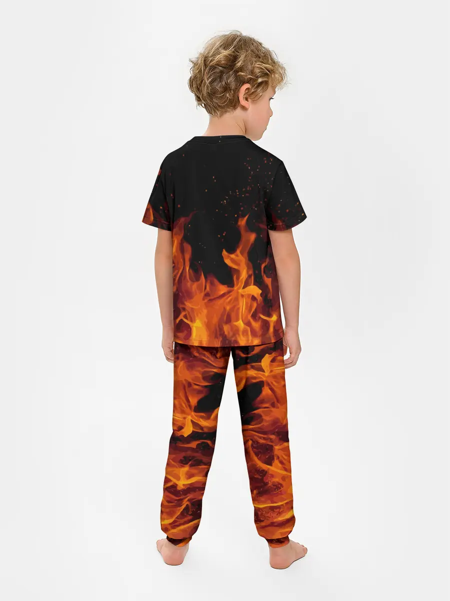 Детская пижама с брюками / ROBLOX FIRE | РОБЛОКС ОГОНЬ | ПОЖАРНЫЙ