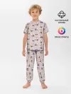 Детская пижама с брюками / Забавные Мопсы