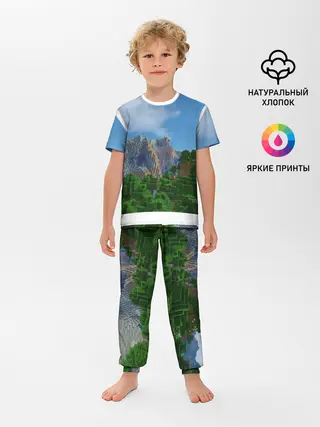 Детская пижама с брюками / Minecraft