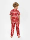 Детская пижама с брюками / Праздничный новогодний узор