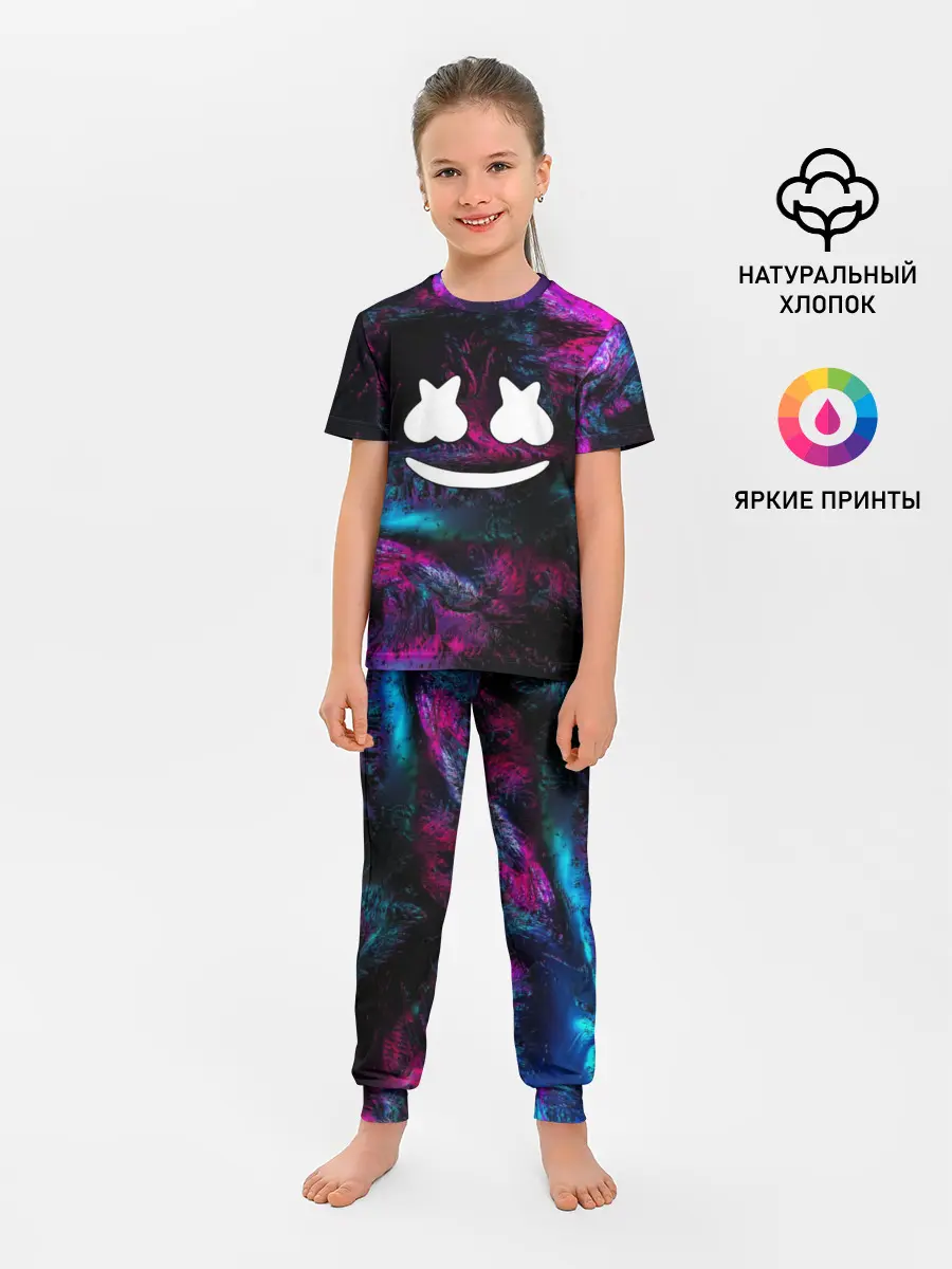 Детская пижама с брюками / Marshmello NEON
