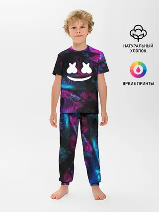 Детская пижама с брюками / Marshmello NEON