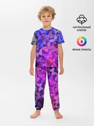Детская пижама с брюками / Стеклянный рой