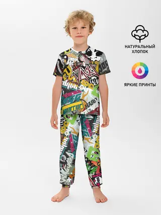Детская пижама с брюками / Стикеры