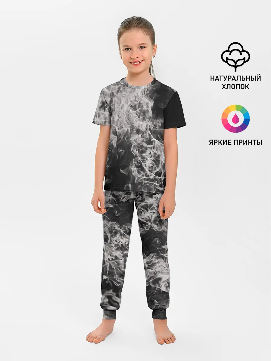 Детская пижама с брюками / Fire and Smoke