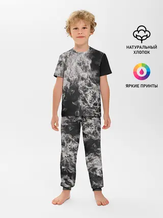 Детская пижама с брюками / Fire and Smoke