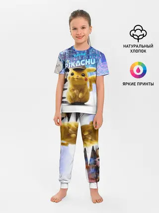 Детская пижама с брюками / Детектив Пикачу